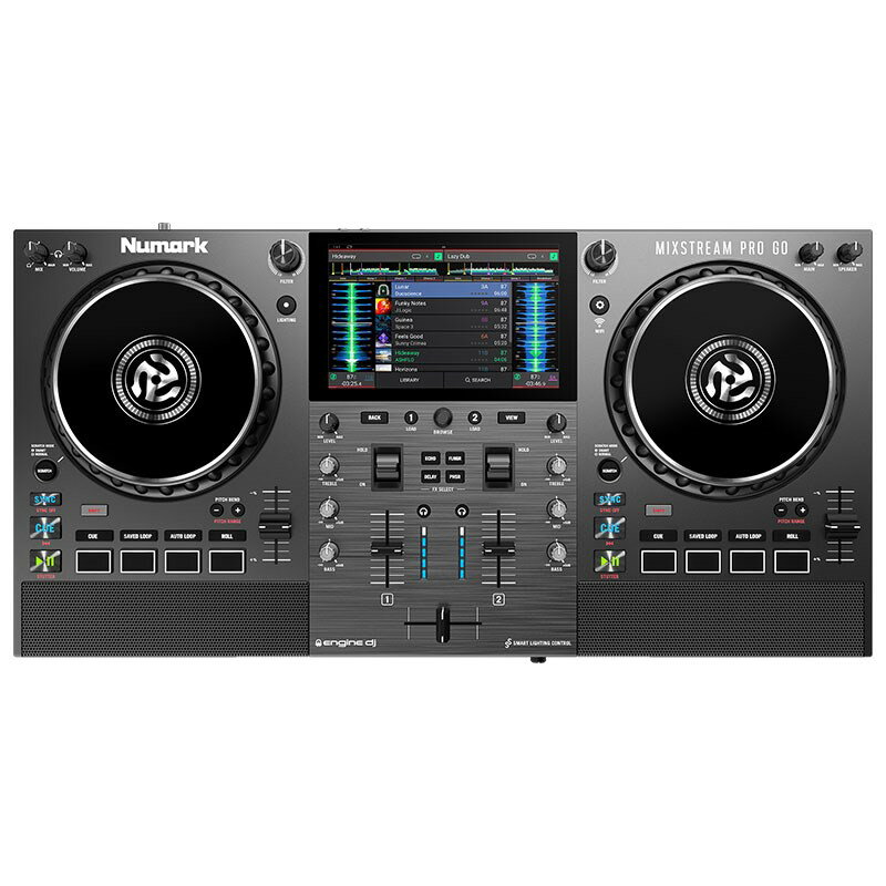 あす楽 Numark Mixstream Pro Go 【バッテリー内蔵モデル】【AMAZON MUSIC Unlimited/USBメモリースティック対応DJコ…