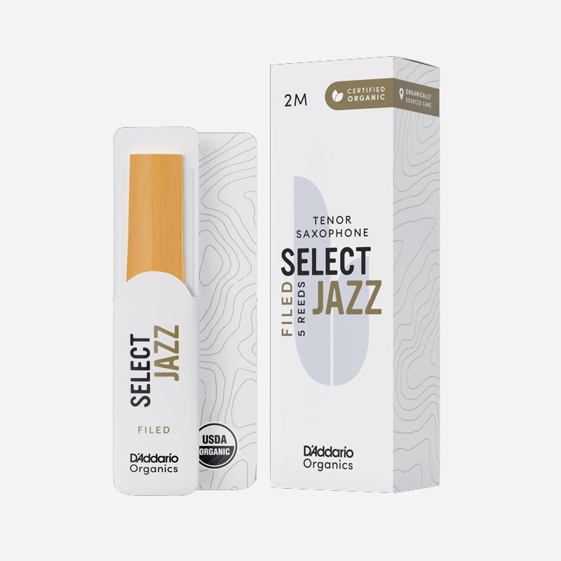 D'Addario Woodwinds (RICO) テナーサックス用リード リコ(RICO) ジャズセレクト(Jazz Select)ファイルドカット 硬さ:2M（ミディアム）