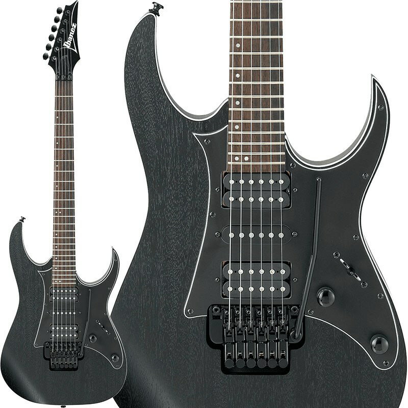 Ibanez RG Basic Model画一性よりも個性を重要視する、RGベーシック・モデルIbanezの代名詞と評されることの多いRG。それはメタル・ミュージックを念頭に、スピーディあるいはテクニカルなプレイへの対応と質実剛健なデザインとを併せ持って生み出されたモデルです。2015年ラインナップするレギュラーRGモデルは、プライスゾーンのみに着目した定番製品としてではなく、これまで以上に1本1本の個性を意識し、加えて再度ユーザー・フレンドリーに注目した製品として完成しています。● ギターが木でつくられていることを意識できる、表面の木質を活かしたオープン・ポア・フラット・ボディ・フィニッシュ● 弦交換/ チューニングの際にはもちろんのこと、プレイ中に弦が切れたときなどにも大いにその効果を発揮する、ゼロ・ポイント・システム搭載● Ibanez 伝統のトレモロ・ブリッジEDGEの流れを汲むナイフエッジ支点構造のEdge-Zero IIトレモロ・ブリッジ● ゆたかな中低音域特性のメランチ材ボディ● オフセット・ドット・ポジション・インレイ● シャープなボディ形状を一層際立てる、ボディ・バインディング● トータル・コーディネートに配慮したマット・ブラックのピックガード● Djentシーンで培った経験から産み出される、音の輪郭を失わない低音域とキレのよい高音域が特徴のオリジナルQuantumピックアップ※製品の特性上、杢目・色合いは1本1本異なり、お選び頂くことは出来ません。Neck: 1pc Wizard III Maple neckBody: Meranti bodyFingerboard: Jatoba fingerboardBridge: Edge-Zero II tremolo bridge w/ZPS3FeNeck Pickup: Quantum (H) neck pickupMiddle Pickup: Quantum (S) middle pickupBridge Pickup: Quantum (H) bridge pickupHardware Color: Blackソフトケース付き■Color:・WK (Weathered Black)イケベカテゴリ_ギター_エレキギター_Ibanez_新品 JAN:4515276693567 登録日:2023/08/04 エレキギター アイバニーズ イバニーズ