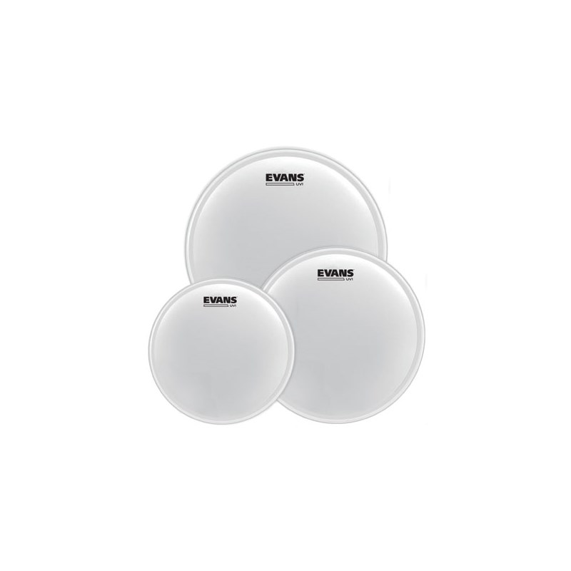 【EVANS UV1 Drum Heads / Standard Tom Pack (12， 13， 16)】＜UV1 は長い年月の研究と実験、開発の成果です！＞多様性と耐久性を飛躍的に高めることを目的としてデザインされ、最新の技術や思想を盛り込んだ、UV1ドラムヘッドは、エバンス独自のUV 硬化コーティング技術と新フィルム、そして、LEVEL360 Technologyの融合によって誕生。UV コーティングは、現存する他の一般的なコーティングとは一線を画し、圧倒的な耐久性を誇るため、コーティングの剥がれ、欠け、摩耗などに悩まされているドラマーへにおススメ。音色としてはEVANS G1 とほぼ同系ですが、これまでのコーティングよりも、薄く均一でオープンな響きが特徴。特に、ブラシ・プレイにおいてのレスポンスが極めて高く繊細さが増しています。また、コーティングはヘッド全面ではなく、ベアリングエッジやフープに掛かるカラー（外周）部分を除いた、打面のフラットな部分のみに施されているのもポイントで、ヘッドのバイブレーションを妨げず、響くよう配慮されています。新フィルムは温かいトーンキャラクターで、へこみ、伸びに抵抗力のあるものを採用しており、UV コーティング、そして、LEVEL360 Technology との融合で作り上げられたこのUV1 は、現存する10mil厚ヘッドの中で最も多様性と耐久性を持ったドラムヘッドです。フィニッシュ：UV 硬化コーティングサイズ：12 & 13 & 16インチ（タムタム & スネア用）パック厚さ：10mil※画像はイメージです。ヘッド以外のドラム本体等は、付属致しませんイケベカテゴリ_ドラム_ドラムヘッド_EVANS_タム用／Batter_新品 JAN:0019954257651 登録日:2018/01/11 ドラムヘッド タム用 タムタム用 エヴァンス エバンス