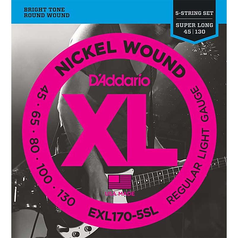 DAddario XL Nickel Round Wound EXL170-5SL