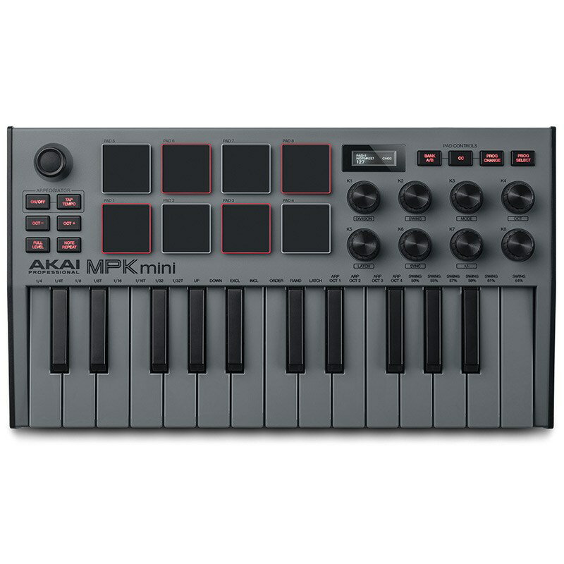  AKAI MPK mini Special Edition Grey (25USB-MIDIܡɥȥ顼)