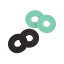 Fender USA STRAP BLOCKS 4PACK [BLACK 2/SURF GREEN 2]#0990819020