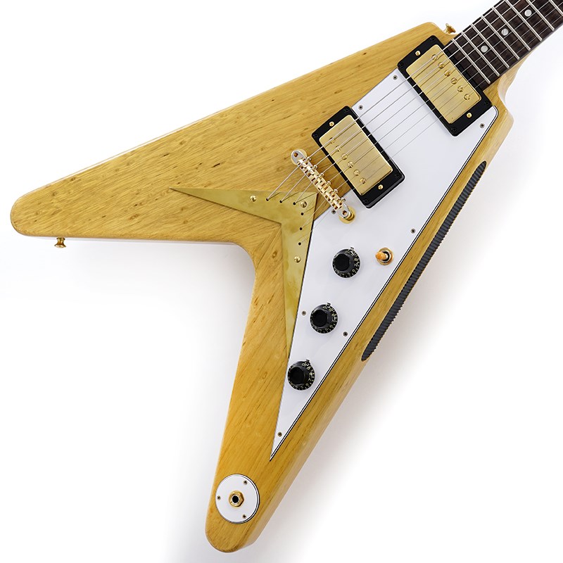 Gibson 1958 Korina Flying V Reissue VOS Natural w/White Pickguard SN.831019