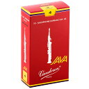 VANDOREN 「4」ソプラノサックス用リード バンドレン JAVA (ジャバ)　ファイルド レッドカット