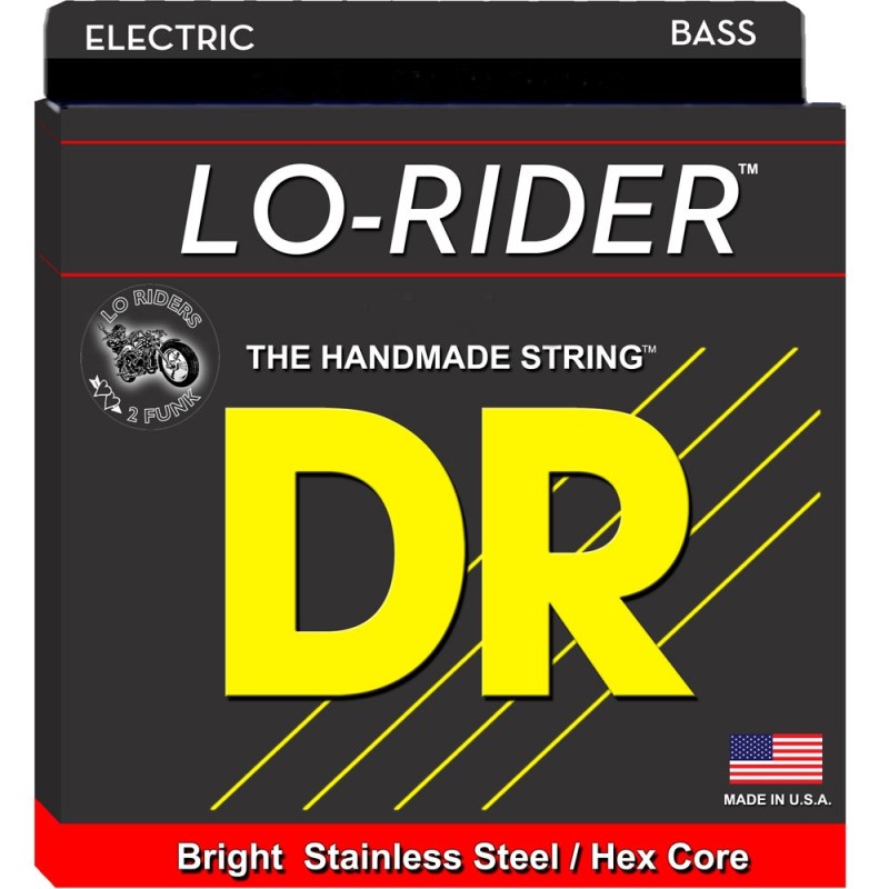 Stainless Steel Bass Strings マーカスミラーやスティングも愛用するDRエレキベース弦。独自のテクノロジーで、非常にタイトに巻かれています。そのため安定した音、長い寿命が実現。サウンドクオリティーの非常に高く、六角芯を採用した、ステンレス・スティール製のラウンド・ワウンド。 ■Lo-Ridersタイトかつ深みのあるトーンが魅力！ ■ゲージ:・Lo-Riders: MH-45 （045/065/085/105）イケベカテゴリ_弦・アクセサリー・パーツ類_ベース弦_DR_新品 JAN:0600781000093 登録日:2009/09/29 ベース弦