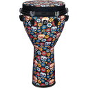 [Jumbo Djembe]シンセティックボディ、シンセティックヘッドを採用した大型ジャンベ。ステージ等の温度や湿度の変化が起こりやすい場所でも、ズレが生じにくく、かつすばやいチューニングが可能です。また、力強く深いローエンドとシャープなスラップ音を実現します。ドラムキー式のチューニングシステムを採用した強固なハードウェアで、安定したサウンドとレンジを提供する、プロユース・ジャンベです。ヘッドまでデザインの施された「Designer Head」モデルと、ナチュラルシンセティックヘッドのモデルをラインナップ。サイズ（口径×高さ）：12×24 inchマテリアル：Syntheticカラー：Day of The Deadヘッド：Synthetic Designer Headイケベカテゴリ_パーカッション_ジャンベ_MEINL_新品 JAN:0842960147124 登録日:2022/04/28 ジャンベ ジェンベ パーカッション マイネル