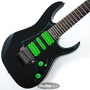 新品チョイキズ特価！Premium Series Steve Vai Signature Modelスティーヴ・ヴァイのシグネチャー・ギター7弦モデルUV70PがPremiumシリーズから登場です。3pcのメイプル材の間に2mmのウォルナット材を挟み込んだ5pc構造のネック、強度補強とサスティーン向上に寄与するチタン・バーを搭載し、随所にコダワリが見られます。また、上位機種でも見られるPremiumフレット・エッジ・トリートメント、DiMarzio Blaze ピックアップ搭載、Ibanezオリジナル Edge-Zero II-7 トレモロ・ブリッジの搭載。JEMたる所以もしっかりと継承しています。そしてグリーン・カラーのスペシャル・パーツも一際目を引くポントです！※画像はサンプルとなります。Neck: Wizard-7 5pc Maple/Walnut neck w/KTS TITANIUM rodsBody: American Basswood BodyFingerboard: Rosewood fingerboardBridge: Edge-Zero II-7 bridgeNeck PU: DiMarzio Blaze (H) neck puMiddle PU: DiMarzio Blaze (S) mid puBridge PU: DiMarzio Blaze (H) bridge puHardware color: Cosmo Blackソフトケース付き◆Color:・BK (Black)イケベカテゴリ_ギター_エレキギター_Ibanez_アウトレット JAN:2500010082754 登録日:2021/11/01 エレキギター アイバニーズ イバニーズ