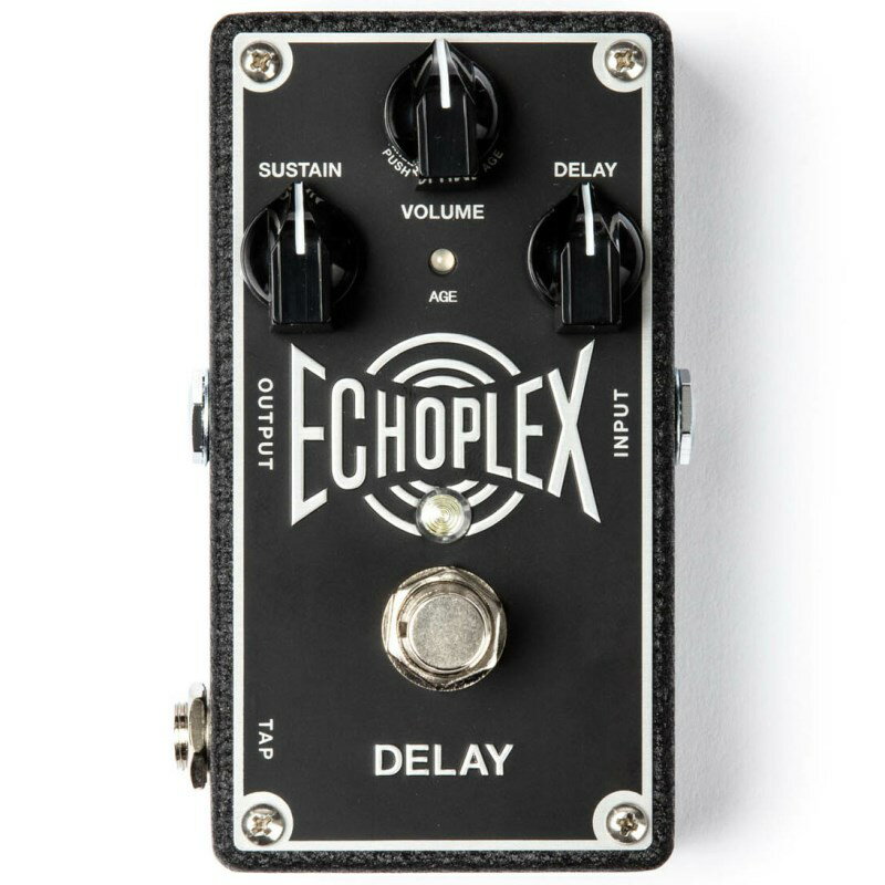 名機「Echoplex EP-3」の温かく、心地よく揺れるディレイサウンドを最新技術でシミュレート。原音のアナログ音声は加工すること無くミックスさせ、音質劣化を排除。・リレー式トゥルーバイパス仕様・ツマミでのディレイタイムは65〜750ms・外部タップ入力により最大4，000msのディレイタイムを実現イケベカテゴリ_エフェクター_コンパクトエフェクター_Dunlop (Jim Dunlop)_新品 JAN:0710137081680 登録日:2016/02/06 エフェクター コンパクトエフェクター ストンプボックス ダンロップ ジムダン ジムダンロップ