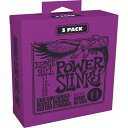 あす楽 ERNIE BALL Power Slinky Nickel Wound Electric Guitar Strings 3 Pack 3220