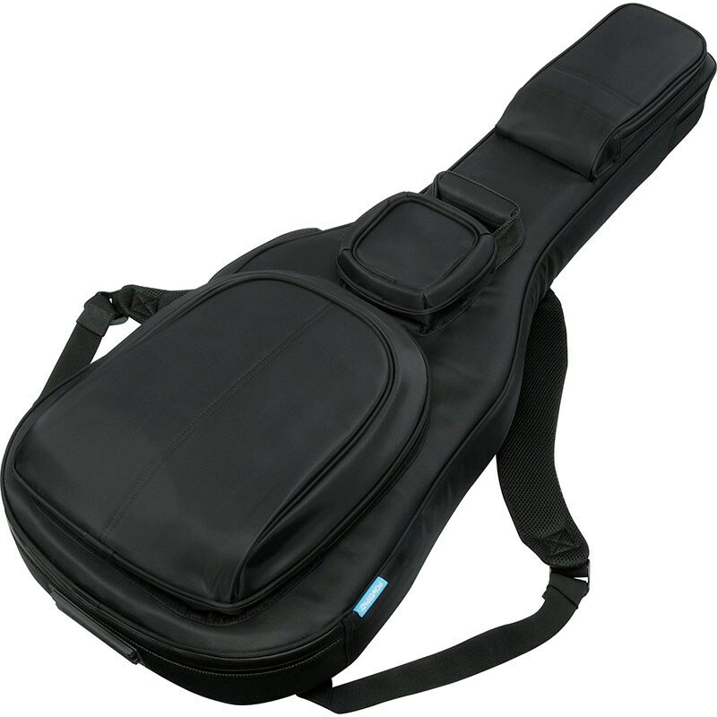 POWERPAD ULTRA Gig Bag For Electric Guitar「防水」と「パワーパッド」でギターを まもる、スタイリッシュなNEWギグ・ケース。POWERPAD ULTRAは、楽器ケースに求められる軽さ、丈夫さ、スマートさに加え、防水機能も備えたシリーズです。○ギターのラインに沿って無駄の無い曲線を描いたボディシェイプ。〇楽器全体を包み込む、4重構造の POWERPAD 。〇生地とジッパーに施された防水機能。〇小物やエフェクターの収納などに活躍する、大・中・小の3種類のポケット〇長時間の持ち運びにも耐えうる軽さ。〇ボディエンドを保護する取り外し可能なリムーバブルパッド。新しいギター・バッグのスタンダードとして、すべてのギタリストに提案したい、バッグの完成です。※IGB924BKの後継モデルです。■ボディ表面：撥水加工、生地裏：防水コーティング加工■ファスナー部：止水ジッパー■サイド・クッション： 25mm 厚■トップ バック：マルチレイヤー・クッション (30mm 厚■ボトム 外部 ))：ラバー・パッド■ボディエンド 内部 ))：リムーバブルパッド (30mm 厚＜外寸＞全長: 1，125mm幅 : 420mm厚み: 150mm＜内寸＞全長: 1，070mm幅(下部):370mm厚み:60mm幅(上部):280mm長さ(ボディ部):565mm幅(ネック部):140mm＜重量＞2.8kgイケベカテゴリ_弦・アクセサリー・パーツ類_G&Bケース_Ibanez_新品 JAN:4549763233424 登録日:2020/01/31 ギターケース アイバニーズ イバニーズ