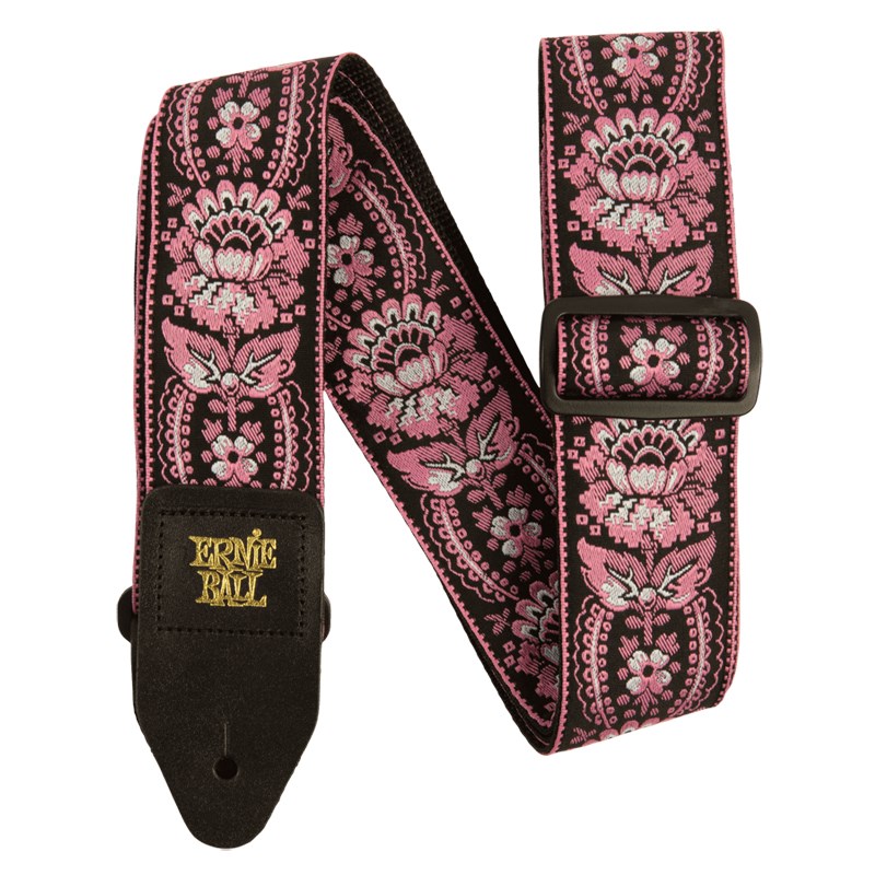 ERNIE BALL Pink Orleans Jacquard Guitar Strap [#P05347]