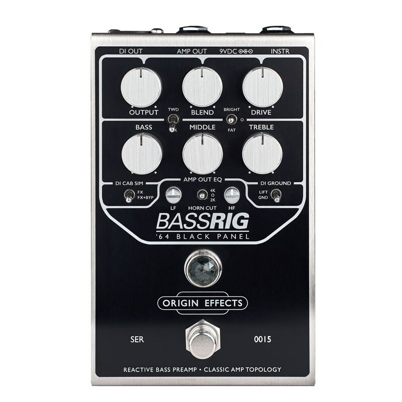 あす楽 ORIGIN EFFECTS BassRIG ’64 Black Panel