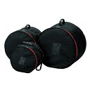 【STANDARD Drum Bag Set for Club-JAM Kit】DSS48LJは、10，14，18シェル用のバッグ3枚がセットになったドラムバッグセット。特にClub-JAMシリーズの運搬に最適で、3枚のバッグに、110TT213SD＆14FT318BDを収納可能です。持ち手ハンドルとストラップ付(18用はハンドルのみ)、かつ軽量なため、ポータビリティに優れています。＜主な特徴＞・全面に10mm厚のクッションと600デニールの生地を採用・14用のバッグ（2）には、シェルが干渉しないような中敷きが付属・ハンドルとストラップ付(18用はハンドルのみ)＜内寸サイズ＞10/φ330mm x 230mm， 14/φ415mm x 340mm， 18/φ540mm x 360mm ※全て実測値ですイケベカテゴリ_ドラム_ドラムケース_TAMA_新品 JAN:4549763062376 登録日:2018/11/02 ドラムケース タマ