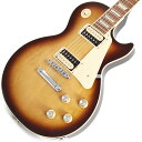 新品チョイキズ超特価！！USA Exclusive ModelUSAディーラー限定の「Les Paul Traditional Pro V」が入荷！！Gibson Traditional Pro Vは、Les Paulと同じDNAを受け継いだマホガニーのボディとネック、カーブドメイプルトップですが、完全に進化した楽器でもあります。ウェイトリリーフにより本体は軽量化されており、ネックはまるでグローブのようにフィットする左右非対称のアシンメトリーシェイプです。 また、コンパウンド・ラディアスのローズウッド指板のおかげで、ハイポジションでのソロ演奏も難なく弾きこなせます。Gibsonは Pro V にDual Tradbuckerピックアップを搭載しています。フロント側のハムバッカーはターン数を減らしたアンダーワウンドで、暖かみのあるサウンドを実現します。リア側はオーバーワインドされ、出力が増加しています。どちらもアルニコVマグネットを使用し高度な電子装置でトーンを微調整します。プッシュ/プルは、コイルスプリットまたはコイルタップが可能です。これは、コントロールキャビティのディップスイッチで選択できます。 コイルスプリットモードでは、リア側トーンのプッシュ/プルが内側コイルと外側コイルを切り替えます。フロント側トーンのプッシュ/プルはフェイズスイッチをアクティブにします。Trad Pro Vは、あらゆるタイプのプレーヤーにジャンルを選ばずオールマイティに活躍してくる一本です。※画像はサンプルです。製品の特性上、杢目、色合いは一本一本異なります。BodyTop Wood: Figured mapleBody Wood: MahoganyBody Finish: SatinNeckNeck Shape: AsymmetricNeck Wood: MahoganyJoint: Set-inScale Length: 24.75Truss Rod: StandardNeck Finish: SatinFingerboardMaterial: RosewoodRadius: CompoundNumber of frets: 22Nut width/material: 1.687 (42.8 mm)ElectronicsPickups: Gibson Tradbuckers. Underwound offset coil vintage-style with alnico V magnets (neck). Overwound offset coil vintage-style with alnico V magnets (bridge)Controls: 2 Volumes (both push-pull)，2 Tones (both push-pull)Special Electronics: Coil-split， Coil-tap， Phase switchHardwareBridge Type: Fixed bridgeBridge Design: Individual saddleTailpiece: StopbarTuning Machines: Locking vintage-styleColor: Chromeハードケース付属イケベカテゴリ_ギター_エレキギター_Gibson_Les Paul Models_アウトレット JAN:4580568439994 登録日:2023/09/14 エレキギター ギブソン レスポール