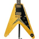 Gibson 1958 Korina Flying V Reissue VOS Natural w/Black Pickguard 【S/N 8 3374】