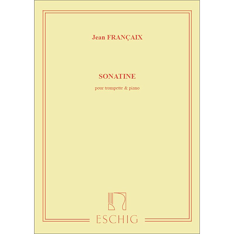 ■商品紹介フランセ / FRANCAIX， JeanソナチネSonatine pour Trompette et Piano(GYW00079282)カテゴリ / トランペットとピアノ出版社 / マックス・エシーク社※輸入商品のため表面のキズや擦れ、依れなどある場合がございます。また、輸入楽譜は価格の変動が頻繁に起こり、次回入荷時の価格を変更させて頂く場合がございます。予めご了承ください。検索キーワード：イケベカテゴリ_楽器アクセサリ_書籍・メディア_管楽器_Max Eschig_新品 SW_Max Eschig_新品 JAN:2500290001131 登録日:2023/09/28 マックス・エシーク