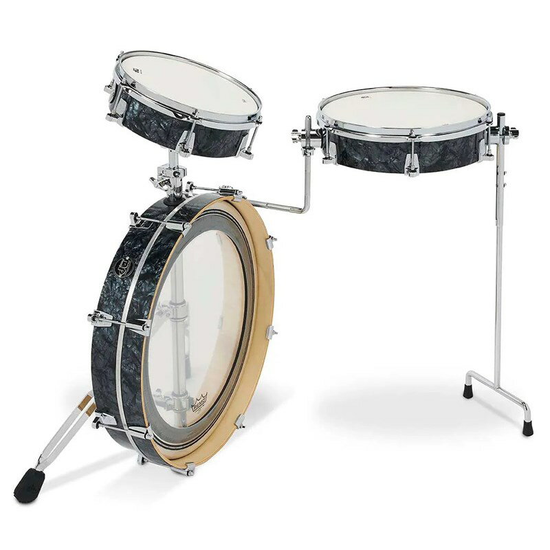 DRKTPFC03RKBD [Performance Series 3-Piece Low Pro Drum Kit / Black Dia...