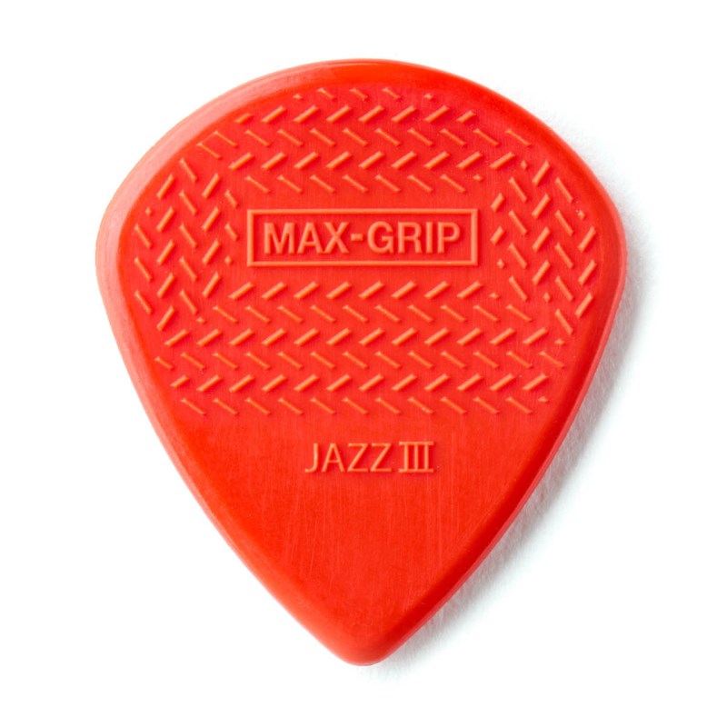 ■商品紹介Dunlop 471N MAX GRIP JAZZ III PICK多種多様なラインナップを取り揃え、その独特な質感から弦のタッチニュアンスが出やすくリリース感もスムーズなことから多くのプロミュージシャンに愛用されています。立ち上がりの早さとピッキングレスポンスの良さからジャンルを問わずテクニカル系ギタリストに支持されているモデルですが、新たに表面に滑り止めが施され、比類ないほどのグリップ感を達成しています。■カラー：Red■ゲージ：1.38mm検索キーワード：イケベカテゴリ_楽器アクセサリ_ピック_Dunlop (Jim Dunlop)_新品 SW_Dunlop (Jim Dunlop)_新品 JAN:0710137043534 登録日:2011/08/16 ピック ギターピック ダンロップ ジムダン ジムダンロップ