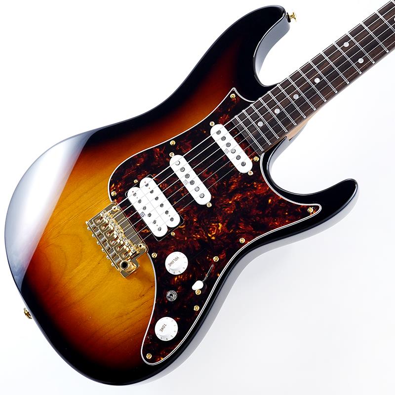 ■商品紹介GaoFunk (潘高峰) Signature Limited Model !!中国を中心に、インフルエンサー・ギタリストとしてアジア圏で絶大な人気を誇る、GaoFunk (潘高峰)氏。AZ-Nシリーズを基とした、限定 シグネチャー モデル 登場!!◆Rosewood fretboard with Stainless Fretsバランスの取れたサウンド・キャラクターで暖かみのあるトーンが特長のローズウッド材を採用。より幅広いジャンルに対応可能なクリーントーンに主眼を置いて開発されたAZ-Nに最適な材料です。◆Compound Radius (228mm to 305mm) Fretboardロー・ポジションでの握り込んだコード・フォーム、ハイ・フレットでのリード・プレイ、どちらにも対応できるコンパウンド・ラディアス指板。◆Seymour Duncan Fortuna / Hyperion pickups歪ませてもどこかに原音のクリーンさを残す様、出力を抑え気味にして、ピッキングの追従性と再現性にポイントをおき、Seymour Duncanと共同開発したカスタム・ピックアップ：Hyperion をブリッジ・ポジションに搭載。Hyperion よりもさらにナチュラルで幅広いジャンルに対応できるクリーントーン、プレイ・ニュアンスの出しやすさを求めてSeymour Duncanと共同開発したピックアップ：Fortuna をネック/ミドル・ポジションに搭載。クリーントーンを基調としつつ、ブリッジ・ポジションには少しハイゲインを求める、ご本人こだわりの組み合わせです。◆Non-recessed bridge cavityボディ上面はリセスなしとしています。ブリッジ・プレートとギターのボディがダイレクトに接するため、音の強弱の表現力とプレイ・ニュアンスの再現性向上、さらにレゾナンスの良さが特長です。◆5 tremolo springs w/muting rubber弦振動をさらに効果的にボディへと伝達する5本掛けスプリングを採用しました。スプリングの共振/共鳴を抑えるために装着したゴム製のスプリング・ミュートを装備しています。◆Gotoh T1702B tremolo bridgeウォームでブライトな音色とレゾナンスの良さが特長のブラス製サドル＆イナーシャ・ブロックを採用したT1702Bトレモロ・ブリッジです。弦間ピッチは10.5mmのナロー・スペーシング設計で、スキッピングやハイブリッド・ピッキングを多用するプレイヤーが要求する、弦間をまたいだピッキングのしやすさを追求しています。また、Ibanez Edgeトレモロのアームや、ウルトラ・ライト・トレモロ・アーム（カーボン製/UTA20/別売）も流用出来るアーム・ソケットを採用。従来のアームの様に回し入れることなくスナップ・インでアームを装着することが可能です。アーム取り付け部のトルクキャップを回転させることで、簡単にトレモロ・アームのトルク調整ができます。加えて、スタッドに埋め込まれたイモネジでがっちりと固定することで、チューニングのスタビリティやレゾナンスに大きく貢献するスタッド・ロック機構をも標準装備しています。◆AZ Oval C S-TECH WOOD Roasted Maple 1pc neck自社・他社問わず数十種類のギターのネック・グリップを計測、分析して完成したオリジナル・ネック形状です。指板とネックの接着面から指板エッジにかけてなだらかに落とし込むようにシェイピングし、指板エッジを丸めたコンフォート・グリップです。ボールミル加工によって正確に且つ確実にその形状を再現しています。窒素加熱処理技術であるエステック処理されたメイプル材を使用。エステック処理された木材は形状安定性、反りに対する耐久性、耐水性、温度変化に強いといった特徴を持っており、日本国内で特許技術を取得しています。◆Luminlay side dot inlay照明などでめまぐるしく変化する演奏環境に対応してくれる、高い視認性を誇る3.0mm径の蓄光材ドット・ポジションを採用しています。暗いステージの上でも自分の弾きたい音を見失うことはないでしょう。◆An ergonomic body back contourコンテンポラリーなデザインを目指したオリジナル・ボディ形状です。薄く仕上げたボディ・コンターと大きめのエルボー・コンターは、プレイヤーとギターとの一体感を生み、演奏性向上にも大きく貢献します。またボディのくびれを深くすることで抱えた時やステージ上での取り回しが良く、高い演奏性を実現しています。ボディ表面と裏面とで角のRを変えており、座位/立位に関わらずギターを抱えた瞬間にフィット感が感じられるエルゴノミックな設計です。◆Super All Access Neck Jointボディ裏面から8mmの高低差で段彫りし、さらにネックとの接合部を球面に仕上げることで高い演奏性を実現したSuper All Accessネック・ジョイントです。低音弦側のカッタウェイを浅めに設計しており、ボディとネックとの設地面積を最大化することで、高い演奏性を保持しながらもサスティーンとレゾナンスの良さをも両立しています。◆Bone nut油含浸した牛骨ナットを採用。チューニングの安定性に大きく貢献するナットの滑りの良さと、ビンテージギターの様なレゾナンスを実現しています。◆Gotoh Magnum Lock machine heads w/H.A.P.チューニングのスタビリティに定評のあるGotoh製マグナムロック・マシンヘッドを採用。H.A.P（Height Adjustable Post）機構を搭載しており、ポスト高さを調節することが可能で、各弦毎に適切なテンションが得られます。※画像はサンプルです。製品の特性上、杢目、色合いは個体ごとに異なります。【GaoFunk (潘高峰) プロフィール】中国の現代音楽シンガーソングライター、プロデューサー、ギタリスト、音楽文化活動家。1986年秋、北京生まれ。幼少期から絵画を学び、早くから洋楽ポップスやロックに触れる。2005年にバンド「G-ELEVEN」を結成し、中国内外の主要イベントに出演。アジアンビートバンドコンテストなど数々のコンペティションで優勝。彼の作品は主にファンク、ロック、ブルース、ソウル、R&Bを融合し、中国のオリジナルポップミュージックと融合させている。2015年には『Sing My Song』（中国版『The Voice』）のレコーディングに参加。数多くの映画・テレビサウンドトラックやポップミュージックアーティストのアレンジャー・プロデューサーを務めてきた。20年にわたるキャリアの中で、『Pan Gaofunk & G-ELEVEN』『Soul City』『Retro Love Story』『Thunder』『Panda Funk』などのアルバムをリリース。2019年には音楽文化の普及を目的とした音楽メディアチャンネル「GAOFUNK」を設立し、中国音楽ファンの中で最もフォロワー数の多いブロガーの一人となった。■仕様詳細SpecsNeck type AZ Oval C S-TECH WOOD Roasted Maple neckBody Alder bodyFretboard Rosewood fretboard w/Mother of Pearl dot inlay & Luminlay side dot inlayFret Jumbo Stainless Steel frets w/Prestige fret edge treatmentNut BoneMachine head Gotoh Magnum Lock machine heads w/H.A.P.Bridge Gotoh T1702B tremolo bridgeNeck pickup Seymour Duncan Fortuna (S) neck pickupMiddle pickup Seymour Duncan Fortuna (S) middle pickupBridge pickup Seymour Duncan Hyperion (H) bridge pickupControls， Pickup selector 1 Volume， 1 Tone， 5-way lever switchOther Swtiches dyna-MIX9 switching system w/Alter SwitchHardware color GoldString gauge .010/.013/.017/.026/.036/.046 (D'Addario EXL110)Neck DimensionsScale 648mm/25.5Width at Nut 42mmWidth at Last Fret 56.4mmThickness at 1st 20.5mmThickness at 12th 22.5mmRadius 228 to 305mmR COMPOUNDハード・ケース(M20AZ)付属検索キーワード：イケベカテゴリ_エレキギター_STタイプ_Ibanez_新品 SW_Ibanez_新品 JAN:4549763374806 登録日:2025/11/03 エレキギター アイバニーズ イバニーズ