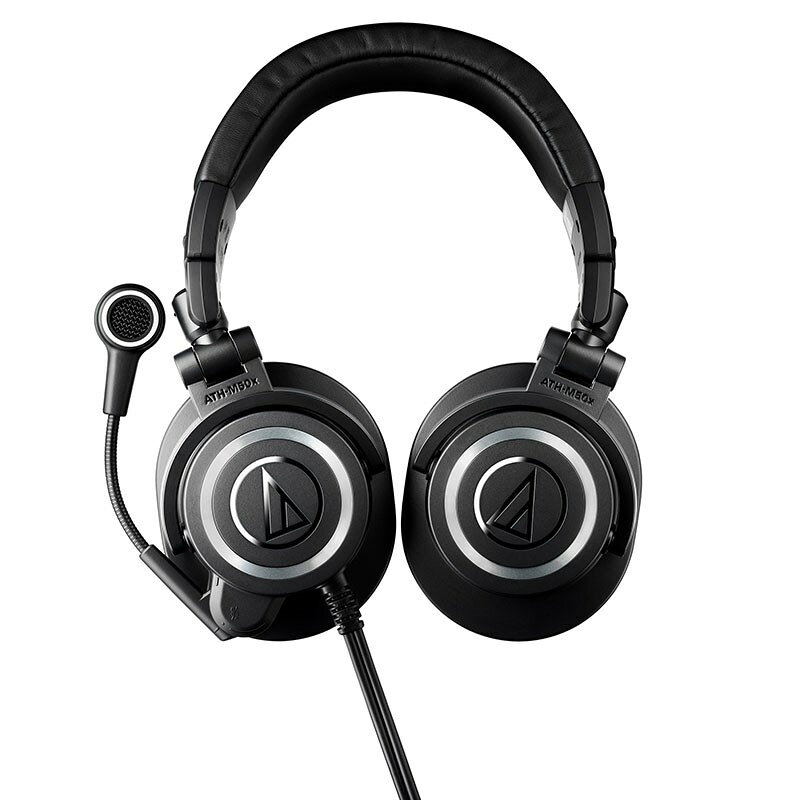 イケベ楽器楽天ショップのATH-M50xSTS(マイク付き)(ストリーミングヘッドセット(XLRモデル))(密閉ダイナミック型モニターヘッドフォン)(オーディオテクニカ)(ATHM50xSTS) audio-technica (新品)｜アングル2