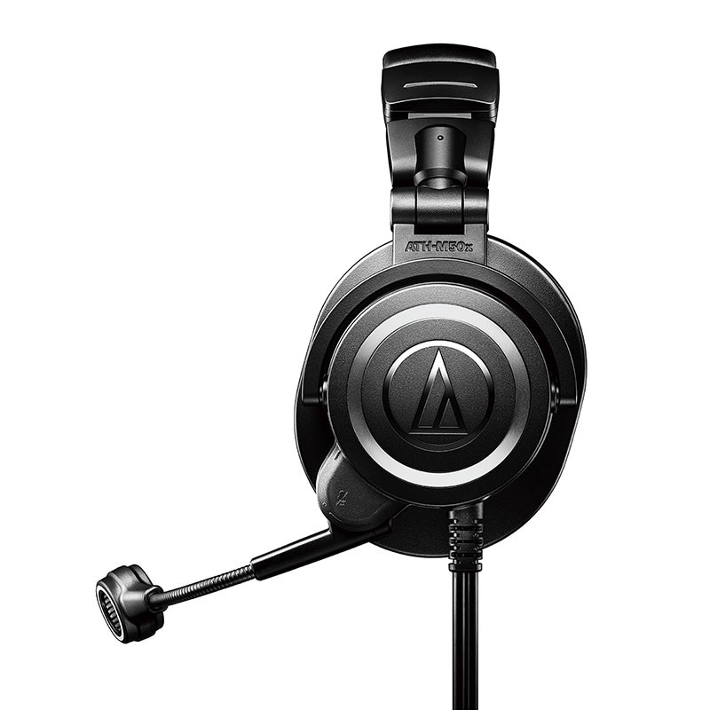 イケベ楽器楽天ショップのATH-M50xSTS(マイク付き)(ストリーミングヘッドセット(XLRモデル))(密閉ダイナミック型モニターヘッドフォン)(オーディオテクニカ)(ATHM50xSTS) audio-technica (新品)｜アングル3