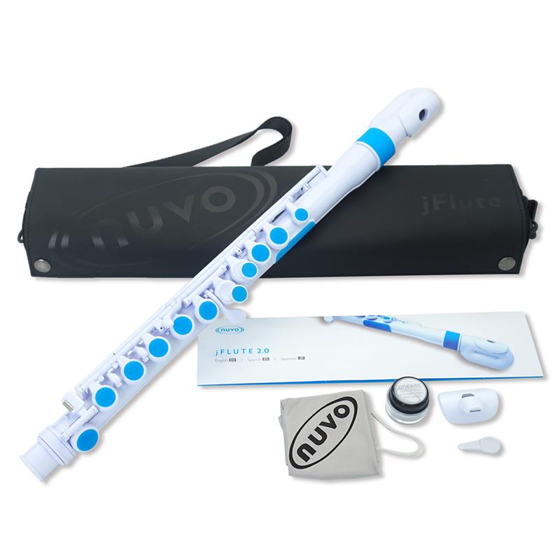ヌーボ / N220JFBL プラスチック製 お子様向けフルート jFlute (White/Blue) NUVO ...