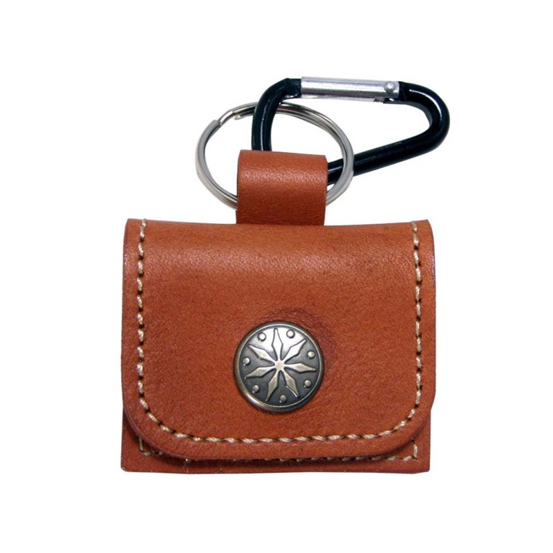 日本製本革ピックケース (CAMEL) Daiking Corporation (新品)