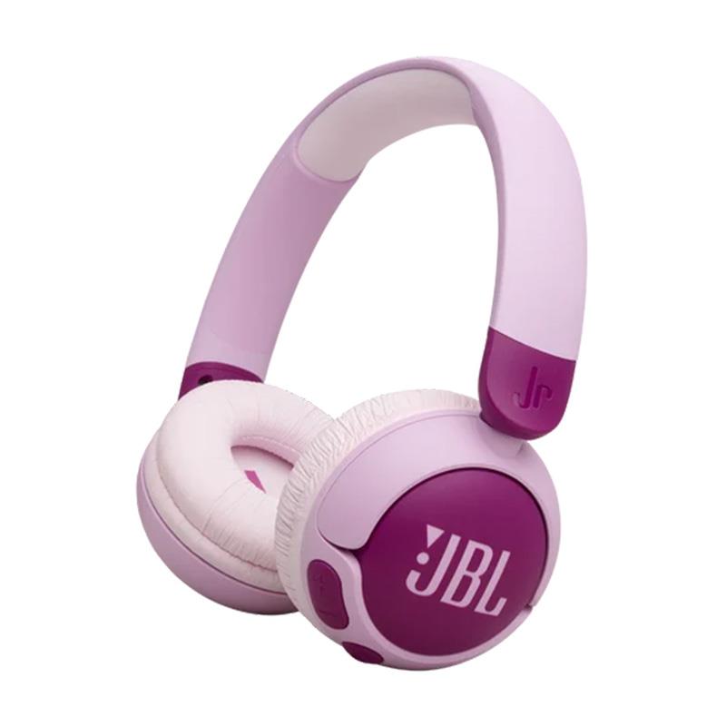 ■商品紹介商品型番：JBLJR320BTPUR【製品の特長】ヘッドホンから出るボリュームを85dB未満に制限することで誤操作による突然の大音量での再生や、長時間のリスニングによる難聴を予防し、子どもたちの耳を守る安全な仕様設計のヘッドホンです。 Bluetooth搭載の本モデルではJBL Headphonesアプリに初対応。最大85dBのボリューム制限を細かく調整できるようになり、お子様の成長に合わせカスタマイズすることが可能になりました。さらに制限時間リマインダーや使用レポート作成機能の搭載により、お子様のヘッドホンの使用状況を保護者が管理することで、安心してご使用いただくことができます。連続再生時間も前モデルの約30時間から約50時間へと大幅なアップデートし、楽しみながらお子様の耳の健康を管理できる製品です。●JBL セーフサウンドヘッドホンから出るボリュームを85dB未満に制限することで誤操作による突然の大音量での再生や、長時間のリスニングによる難聴を予防し、子どもたちの耳を守る安全な仕様と、動画や音楽試聴のための迫力の「JBLサウンド」を実現しました。●アプリでモニタリング現在の音量や使用時間の確認をリアルタイムに行うことができるだけではなく、最大音量の変更や1日の使用時間制限の設定を行うことで、お子様の使い方を成長などに合わせてより細かく管理することが可能です。使用レポート作成機能も搭載し、1日単位または1週間単位で使用時間と音量状況をモニタリングすることができるため、保護者の方も安心してお子様の耳の健康を管理することができます。●音量と再生時間をカスタマイズJBL Headphonesアプリを使って85dBの最大音量の自動制限を設定したり、より低い音量にカスタマイズできます。最大音量と日々のリスニング時間の両方を制限してリスニングの設定をカスタマイズすることも可能です。●高性能マイク搭載家庭学習やオンライン授業にも最適な高性能マイクを搭載。オンラインにおけるコミュニケーションをサポートし、快適な通話環境を提供します。●お子様向けの設計丸みを帯びた本体は小さなお子様の手でも握りやすく、本体装備の操作ボタンも簡単に操作できるよう大きめに設計。移動やオンライン学習など長時間での使用でも快適にご使用いただけるよう、本体重量約125gの超軽量設計、ヘッドパッド厚約12mm、肌触りのよいもちもちのソフトなイヤーパッドを採用するなどの工夫を施しました。●スタンドにもなる製品パッケージ製品中箱はタブレットやスマホスタンドにDIYできる新発想のパッケージを採用。スタンドにもステッカーを貼って自分だけのスタンドにカスタマイズすることが可能です。●最大再生時間約50時間旅行や移動中に頻繁な充電に煩わしさから解放される最大再生時間約50時間のロングバッテリーを実現。急速充電にも対応しており、5分間の充電でさらに約3時間の使用時間を確保できます。●楽しくカスタマイズヘッドホンのカスタマイズが可能なステッカーを同梱。お好みのステッカー貼ってオリジナルデザインのヘッドホンを作ることも可能です。【製品の仕様】仕様一覧ドライバ（mm）32Number of Microphones1オーディオ仕様再生周波数帯域20 Hz - 20 kHzサイズ重量（g）124.5コントロール及び接続仕様Bluetoothバージョン5.3バッテリー最大再生時間（時間50特徴オンイヤー有折りたたみ可能有Speed charge有内蔵マイク有マルチポイント機能有ワイヤレス有急速充電有充電可能バッテリ有Bluetooth(R)有JBL Headphone App有■同梱物JBL Junior 320BTヘッドホン×1USB Type-C充電ケース×1ステッカーシート×1※ご購入いただいた製品を長く安心してご利用いただくため、 JBL国内サイトでの製品登録（無料）をおすすめしています。※詳細な製品仕様はメーカーサイトをご確認お願い致します。※ご使用前にご利用環境や動作状況などを予めご確認の上、ご購入をお願い致します。※商品の仕様、価格並びに付属品などは予告なく変更することがあります。#ジェービーエル #ジェイビーエル検索キーワード：イケベカテゴリ_レコーディング_ヘッドフォン・イヤフォン_ワイヤレスヘッドフォン_JBL_新品 SW_JBL_新品 JAN:4968929222940 登録日:2026/06/05 ジェービーエル