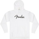 【創業50周年大決算SALE】 【数量限定!在庫処分特価!!】 Fender Spaghetti Logo Hoodie Olympic White (M Si...