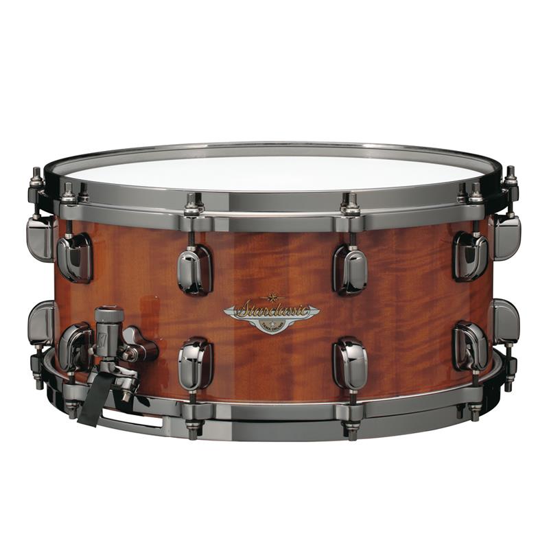 【2月18日発売予定】BES1465BA-GAC [Starclassic Bubinga 14''×6.5'' Snare Drum - Figured African Cherry Outer Ply w/Black Nickel Hardware]【限定品】 TAMA (新品)