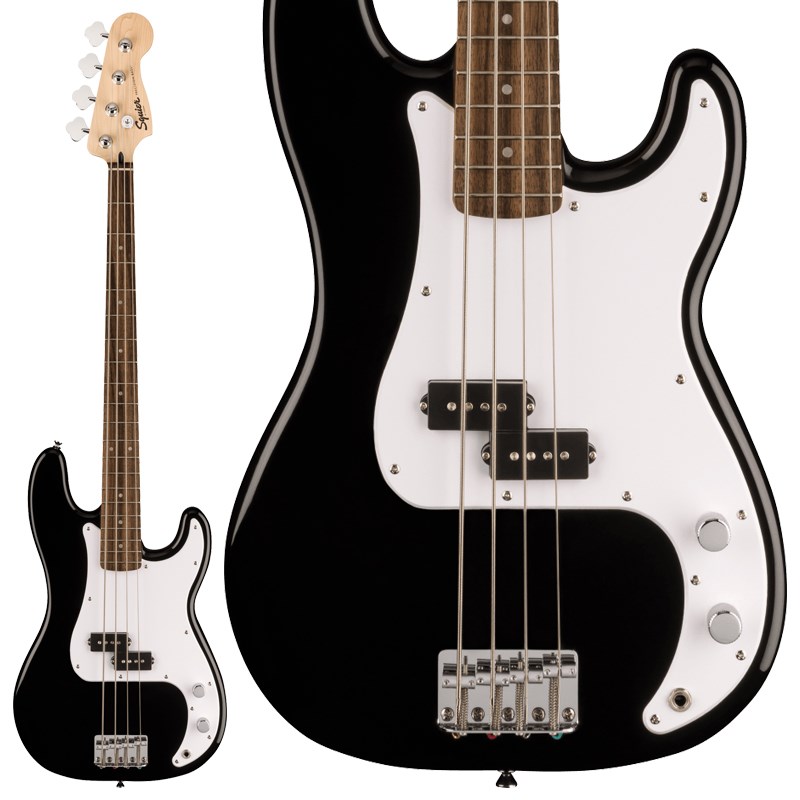 ■商品紹介Squier Sonic(TM) Precision Bass(R) なら、時間を飛び越えるようなスピードで、どんな音楽でもすぐにベースを始めることができます。象徴的なフェンダースタイル、そして刺激的なトーンをあらゆるプレーヤーにお届けします。この P Bass(R) は、薄く軽量なボディに、1.5 インチの狭いナット幅、スリムで魅力的な「C」シェイプネックが相まって、快適な演奏性をもたらします。 Squier(R) スプリットシングルコイルピックアップはパンチの効いたベーストーンを奏でます。その他、正確なイントネーション調整ができる4サドルハードテイルブリッジ、スムーズで正確なチューニングが可能なオープンギアチューニングマシン、耐久性のあるクロムメッキハードウェアなど、魅力的な特徴を数多く備えています。■仕様詳細■Body Material: Poplar■Body Finish: Gloss Polyurethane■Neck: Maple， C Shape■Neck Finish: Satin Urethane■Fingerboard: Indian Laurel or Maple， 9.5(241 mm)■Frets: 20■Position Inlays: Pearloid Dot (Indian Laurel)，Black Dot (Maple) ■Nut (Material/Width): Synthetic Bone， 1.5 (38.1 mm)■Tuning Machines: Vintage-Style■Scale Length: 34 (86.36 cm)■Bridge: 4-Saddle Standard■Pickguard: 1-Ply White■Pickups: Ceramic Split Single-Coil■Pickup Switching: None■Controls: Master Volume， Master Tone■Control Knobs: Knurled Flat-Top■Hardware Finish: Chrome■Strings: Nickel Plated Steel (.045-.105 Gauges)ソフトケース付属検索キーワード：イケベカテゴリ_ベース_エレキベース_その他ベース一般_Squier by Fender_新品 SW_Squier by Fender_新品 JAN:0717669816407 登録日:2023/06/20 エレキベース スクワイアー スクワイヤー スクワイア スクワイヤー フェンダー
