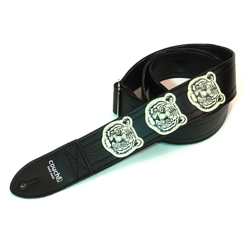 トラ・トラ・トラ・クロ [Tiger Guitar Strap Black/White Tiger] Couch Guitar Strap (新品)