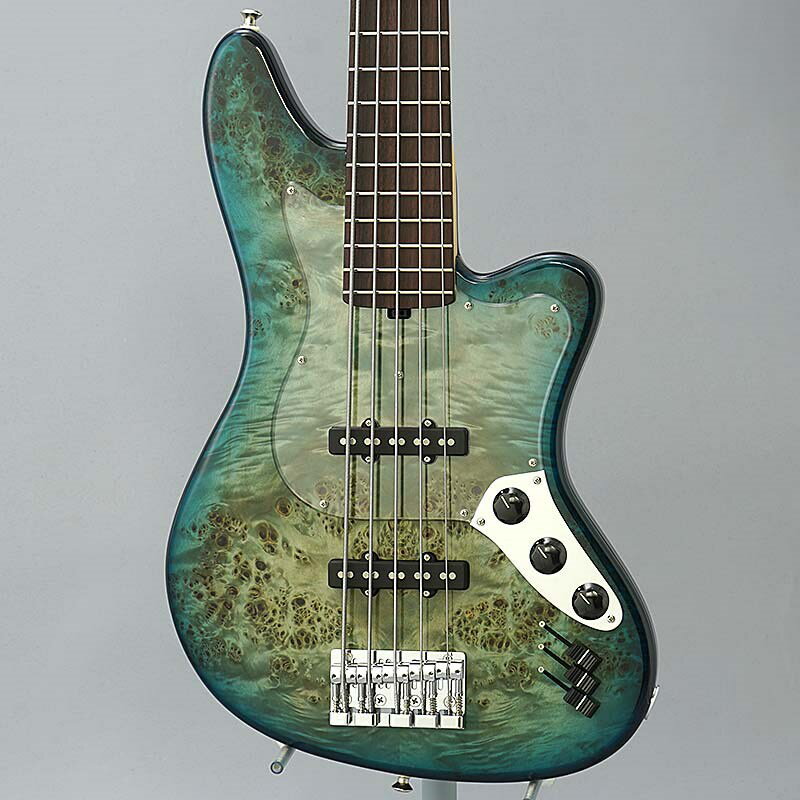 The Offset 5 (Cottonwood Burl Top / Peacock Blue Burst) PREMIUM OUTLET SALE L.E.H. Guitars ()