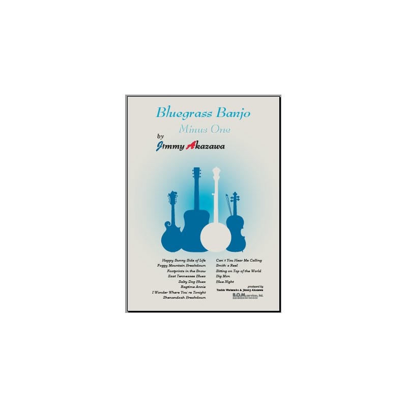 ジミー赤澤 『Bluegrass Banjo Minus One』 ＜CD付＞ No Brand (新品)