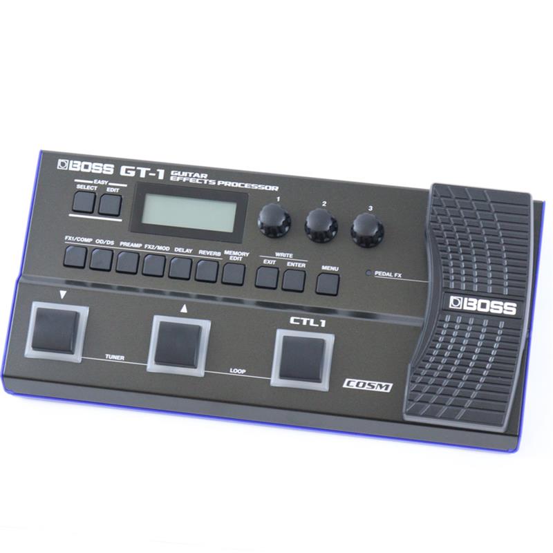 ■商品紹介「GT-1」の中古品が入荷！BOSSのハイクオリティ・サウンドを軽くコンパクトなボディに凝縮。アルカリ単三電池4本で約7時間駆動可能で手軽に使用でき、ギターケースでの運搬時にもケースや楽器を傷つけにくいエッジレス設計です。初心者だけでなく、既にマルチエフェクターやアンプシミュレーターをお持ちの方のサブ機としても大変おすすめです。多少のキズ・汚れ等など外観は使用感がありますが、動作良好です。まだまだ現役です！【付属品】・箱・取扱説明書【中古保証】初期不良のみ3ヶ月■仕様詳細エフェクト：108種類メモリー：99（ユーザー）+99（プリセット）フレーズ・ループ：32秒消費電流：200 mA検索キーワード：イケベカテゴリ_エフェクター_ギター用エフェクター_マルチエフェクター_BOSS_ユーズド SW_BOSS_ユーズド JAN:2500070852199 登録日:2026/03/16 エフェクター マルチエフェクター ボス