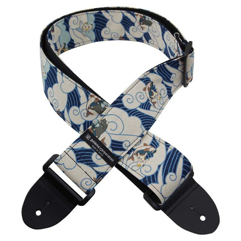 ■商品紹介DaikingStrap/Made In Japan日本製にこだわった高品位ギターストラップ、「DaikingStrap(ダイキンストラップ)」が入荷しました！楽器をなるべく傷つけない用に他のストラップではあまり見られないプラスチックパーツを使用しております。また、ストラップエンドには高い強度を持つ、高級な本革を使用してます。シリコンゴム製ストラップロックとアコースティックギター取付用のヒモが付属しているので、お得かつ安心して使用いただけます。◆幅：約5cm◆長さ：約80cm-約142cm・自社工房で製作した日本製・YKK製プラスチックパーツ・YKK製ポリプロピレンテープ（裏地）・本革ストラップエンド・クロスには日本製生地を使用・シリコンゴム製ストラップロック、アコースティックギター取付用ヒモ付属※生地を裁断して製造しているため柄は1本1本異なります。検索キーワード：イケベカテゴリ_楽器アクセサリ_ギターストラップ_Daiking Corporation_新品 SW_Daiking Corporation_新品 JAN:4560452459819 登録日:2024/02/28 ストラップ ギターストラップ ダイキング ダイキン