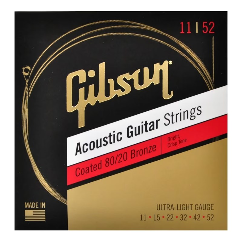 ■商品紹介Coated 80/20 Bronze Acoustic Guitar Stringsギブソンの80/20ブロンズ・アコースティックギター弦にコーティング弦が登場！ギブソン・アコースティック・ユーザーなら是非使いたいモデルです。Gauges: SAG-CBRW11 Ultra Light（.011 .015 .022w .032w .042w .052w）検索キーワード：イケベカテゴリ_楽器アクセサリ_弦_アコギ弦_Gibson_新品 SW_Gibson_新品 JAN:4580568415844 登録日:2023/06/07 アコギ弦 アコースティック弦 ギブソン ぎぶそん