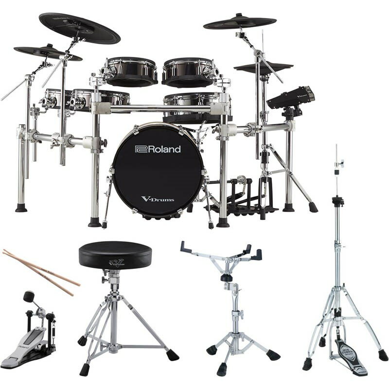 ڥϡɥѥåץ쥼ȡ TD-50KV2 with KD-180 & MDS-STG2 [V-Drums Kit  Bass Drum  Drum Stand] Roland ()