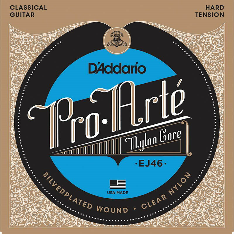 Pro-Arte Classical Guitar Nylon Strings EJ46 Hard Tension D’Addario (新品)