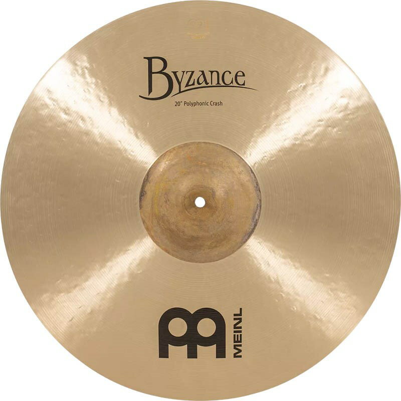 ■商品紹介[Byzance Traditional]表面を全面的にレイジング（音溝）加工しています。そのサウンドは温かみがあり、なめらかでリッチ。倍音成分はやや中域が強調された音質特性となっています。・B20ブロンズ合金製・ハンドハンマー加工による優れたサウンド・伝統的かつ個性的〜Polyphonic Crash〜Polyphonic Modelに、クラッシュがラインナップ。Traditional Seriesとしては薄めなボウ、エッジにカップ部をナチュラルに仕上げ、素早いレスポンスとディケイ、ダークなキャラクターを演出しています。■仕様詳細＜スペック＞タイプ：Crashウェイト：Mediumサイズ：20マテリアル：B20 Bronzeフィニッシュ：Traditionalシェーピング：Hand Hammeredスタイル：Rock，Pop，Fusion，Jazz，Funk，R&B，Reggae，Studio，Worldピッチ：Low-Midキャラクター：Warm，Smoothティンバー：Mid-Darkボリューム：Mediumレイジング：Narrow Bladeサスティーン：Medium検索キーワード：イケベカテゴリ_ドラム_シンバル_クラッシュ_MEINL_Byzance Traditional_新品 SW_MEINL_新品 JAN:0842960107685 登録日:2022/05/19 シンバル マイネル ビザンス
