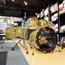 Masterworks 6pc Drum Kit -Gold Swirl on Black Carbon【イケベ楽器店創業50周年記念モデル】 Pearl (新品)|詳細画像