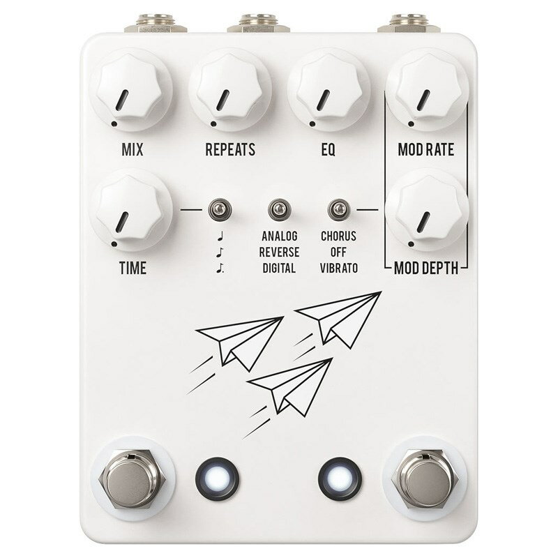 Delay Echo - Flight Delay[WHITE]（ジェイエイチエスペダル）ディレイ JHS Pedals (新品)
