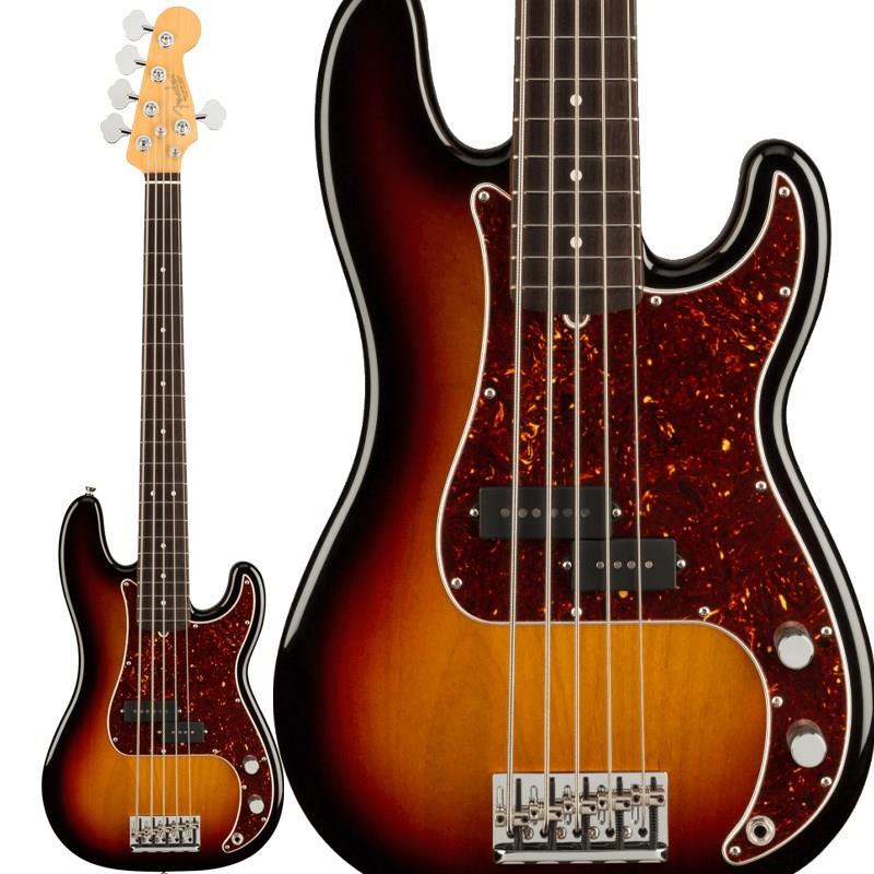 ■商品紹介【ファクトリーアウトレット品B級特価】American Professional II Precision Bass Vは、60年以上に渡る革新、インスピレーション、進化を経て、現代のプレイヤーの要求に応えます。定番の’63 P Bassシェイプネックは、丁寧にエッジがロールオフされ、至高の演奏体験を約束するSuper-Naturalサテン仕上げが施されています。また新たに設計されたネックヒールを採用し、快適なフィーリングとハイポジションへの容易なアクセスを実現しました。新しいV-Mod II Precision Bass Split-Coilピックアップは、これまで以上に繊細なトーンを奏で、Precision Bassならではの圧巻のローエンドを提供します。American Professional II Precision Bass Vの手に馴染む感覚とサウンドの多様性は、手に取り、耳にした瞬間、すぐにお分かりいただけることでしょう。プロの楽器の新たなスタンダードとなるような幅広い改良が、American Professional IIシリーズには詰め込まれています。※画像はサンプルです。製品の特性上、杢目・色合いは1本1本異なります。※小さな打痕や傷、塗装不良などある場合が御座いますが、演奏に影響は御座いません。■仕様詳細Body Material: AlderBody Finish : Gloss UrethaneNeck : Maple， 1963 CNeck Finish : Super-Natural Satin Urethane Finish on Back of Neck with Gloss Urethane Headstock FaceFingerboard : Rosewood， Maple - 9.5 (241 mm) RadiusFrets : 20， Narrow TallPosition Inlays : White Dot (Rosewood)， Black Dot (Maple)Nut (Material/ Width ) : Bone， 1.875 (47.6 mm)Tuning Machines : Fender Lightweight Vintage-Style Keys with Tapered ShaftsScale Length : 34 (864 mm)Bridge : 5-Saddle HiMass Vintage (String-Through-Body or Top-load)Pickguard : 4-Ply Tortoiseshell (Olympic White， 3-Color Sunburst) 3-Ply Black(Mercury， Dark Night) 3-Ply Mint Green (Miami Blue， Mystic Surf Green， Black)Pickups : V-Mod II Split Single-Coil Precision Bass (Middle)Controls : Master Volume， Master ToneControl Knobs : .Knurled Flat-TopHardware Finish : Nickel/ChromeStrings : Fender USA 7250-5M Nickel Plated Steel (.045-.125 Gauges)ハードケース付属検索キーワード：イケベカテゴリ_ベース_エレキベース_PBタイプ_Fender USA_American Professional II_アウトレット SW_Fender USA_アウトレット JAN:0885978436231 登録日:2026/03/29 エレキベース フェンダー ふぇんだー フェンダーUSA FenderUSA アメプロ アメリカンプロフェッショナル アメプロ2 アメリカンプロフェッショナル2