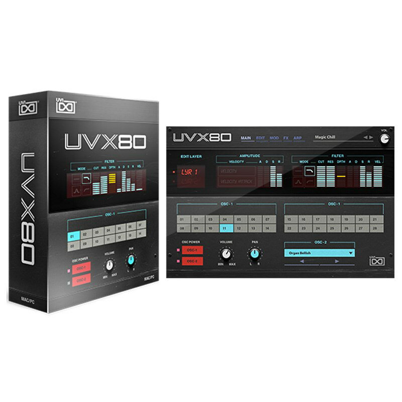 UVX80 (オンライン納品)(代引不可) UVI (新品)