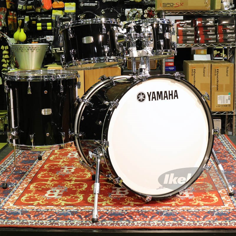 Absolute Hybrid Maple 4pc Drum Kit - Solid Black [AMB2216 SOB ＋ AMP6F3 SOB] YAMAHA (新品)