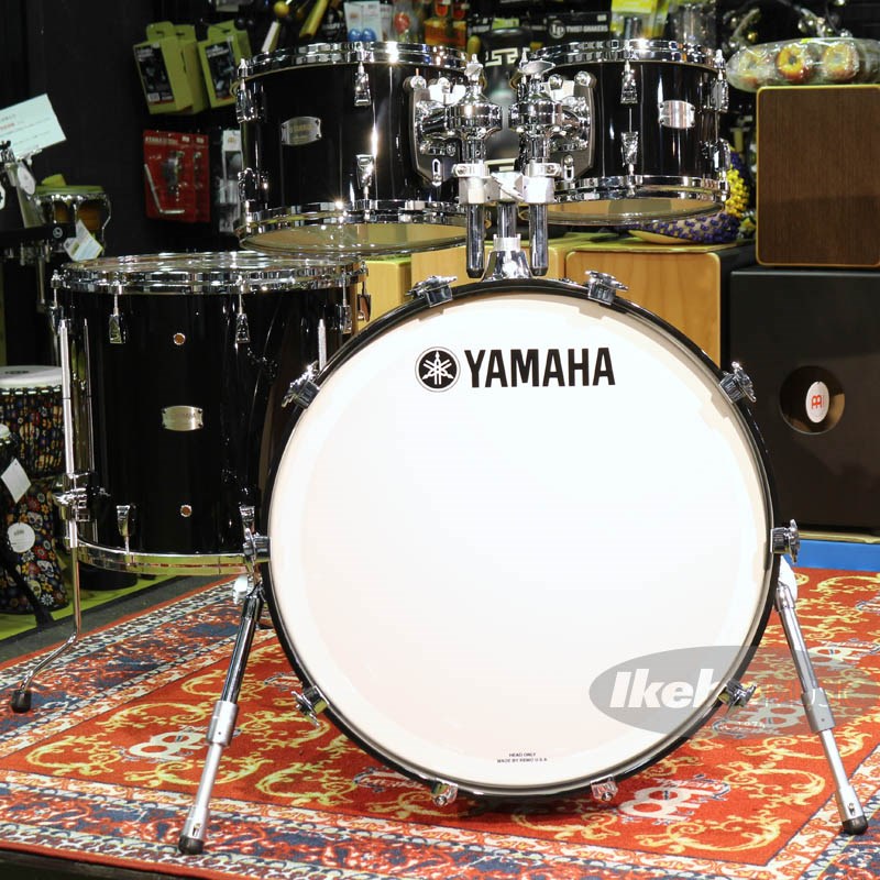 イケベ楽器楽天ショップのAbsolute Hybrid Maple 4pc Drum Kit - Solid Black [AMB2216 SOB ＋ AMP6F3 SOB] YAMAHA (新品)｜アングル2
