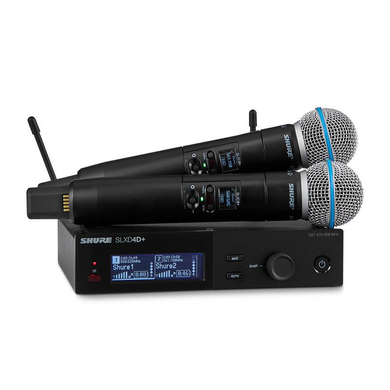 SLXD24D+J/B58 (シュアー)(ハンドヘルド送信機+受信機)(ワイヤレスシステム)(Beta 58A)(2ch) SHURE (新品)