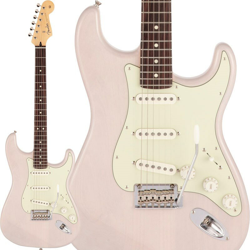 ■商品紹介Fender Made in Japan Hybrid II SeriesMade in Japan Hybrid IIは、ヴィンテージなルックスはそのままに、プレイヤーや音楽のジャンルを選ばないオールマイティーなモダンスペックを盛り込んだ、まさに「ハイブリッド」と呼ぶにふさわしいシリーズです。 リズム/リード問わず、どのギタリストやベーシストにもフィットする演奏性と楽器のトーンを兼ね備えた製品を、世界的にファンの多いMade in Japanで実現しました。Hybrid II Stratocasterは、定評あるアルダーボディに新設計のHybrid II Custom Voiced Single Coilピックアップを装備し、ヴィンテージスタイルサドル付きの2点支持トレモロシステムを搭載。ヴィンテージロッキングチューナー、Modern Cシェイプにサテンフィニッシュのネック、9.5インチラジアスの指板とナロートールフレットがスムーズなプレイヤビリティを提供します。※画像はサンプルです。製品の特性上、杢目、色合いは個体ごとに異なります。■仕様詳細Series: Made in Japan Hybrid IIBody Material: AlderBody Finish: Gloss PolyurethaneNeck: Maple， Modern CNeck Finish: Satin Urethane Finish on Back， Gloss Urethane Finish on FrontFingerboard: Maple or Rosewood， 9.5 (241 mm)Frets: 22， Narrow TallPosition Inlays: Black Dot (Maple)， White Dot (Rosewood)Nut (Material/Width): Bone， 1.650 (42 mm)Tuning Machines: Vintage-Style LockingScale Length: 25.5 (648 mm)Bridge: 2-Point Synchronized Tremolo with Vintage-Style Stamped Steel SaddlesPickguard: 3-Ply Black or 3-Ply Eggshell or 3-Ply Mint Green or 4-Ply TortoiseshellPickups:Hybrid II Custom Voiced Single Coil Stratocaster (Bridge)Hybrid II Custom Voiced Single Coil Stratocaster (Middle)Hybrid II Custom Voiced Single Coil Stratocaster (Neck)Pickup Switching: 5-Position BladePosition 1. Bridge PickupPosition 2. Bridge and Middle PickupPosition 3. Middle PickupPosition 4. Middle and Neck PickupPosition 5. Neck PickupControls: Master Volume， Tone 1. (Neck Pickup)， Tone 2. (Bridge/Middle Pickup)Control Knobs: EggshellHardware Finish: Nickel/ChromeStrings: Nickel Plated Steel (.009-.042 Gauges)ソフトケース付属検索キーワード：イケベカテゴリ_エレキギター_STタイプ_Fender Made in Japan_Hybrid II Stratocaster_新品 SW_Fender Made in Japan_新品 JAN:0885978766321 登録日:2021/03/15 エレキギター フェンダー ふぇんだー フェンダージャパン フェンジャパ フェンダーJ ストラト ストラトキャスター