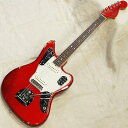 Jaguar '66 Dot w/Binding Matching Head CandyAppleRed/R Fender USA (ヴィンテージ やや使用感あ...